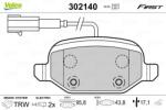 VALEO set placute frana, frana disc VALEO 302140