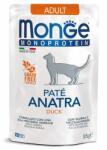 Monge Monoprotein Adult Cat Paté Duck - пауч за котки в зряла възраст с патешко и картофи - 85 гр, Италия - 3703