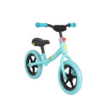 NOVOKIDS Bicicleta pedagogica fara pedale pentru copii NOVOKIDS Happy 2B, Roti 12" inch, 1-5 ani, Maxim 20 kg, Cadru carbon, Roti din spuma cauciucata EVA, Turquoise (NKHPY2BTURQ)