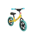 NOVOKIDS Bicicleta pedagogica fara pedale pentru copii NOVOKIDS Happy 2B, Roti 12" inch, 1-5 ani, Maxim 20 kg, Cadru carbon, Roti din spuma cauciucata EVA, Galben (NKHPY2BYELLOW)