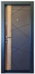 NOVO DOORS Usa metalica de apartament cu izolatie si vizor Novo Doors First Class NDFC05, Deschidere Stanga Dreapta, Dimensiune 200X88 cm, Tabla 12 mm, Kit complet, Gri antracit cu insertie Stejar (NDFC05)