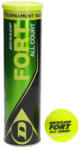 Dunlop Set 4 mingi de tenis Dunlop Fort All Court Originals, pentru orice suprafata de joc, cutie inclusa (DUNLOPFAC)