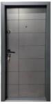 NOVO DOORS Usa metalica de apartament cu izolatie si vizor Novo Doors First Class NDS304, Deschidere Stanga Dreapta, Dimensiune 200X88 cm, Tabla 12 mm, Kit complet, Gri antracit (NDS304)