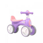 NOVOKIDS Trotineta fara pedale pentru copii NOVOKIDS EVO Balance Bubbles Bike, Cu masina de facut baloane si melodii, Maxim 30 Kg, 4 roti, Stabilitate mare, Design futurist, Mov (NKEVOBUBBKEPRPLE) Trotineta