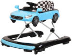 NOVOKIDS Premergator Reglabil in 3 Trepte NOVOKIDS Super Cabrio Car, 3 in 1, Transformabil in Antemergator si Masinuta copii, Pliabil, Cu Melodii si lumini, Volan, Albastru (NKSPRCABRIOCARBLUE)