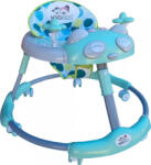NOVOKIDS Premergator reglabil in 6 trepte de inaltime NOVOKIDS Baby Panda Walker, Cu melodii, Pliabil, Max 20 kg, Roti silentioase, Model Ursulet Panda, Verde Turquoise (NKBBYPANWLKTURQ)