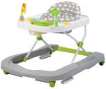 NOVOKIDS Premergator Premium reglabil in 3 trepte de inaltime NOVOKIDS ZooZoo Baby , Roti silentioase din silicon, Cu melodii, Animalute, Pliabil, Gri (NKZOOGRAY)