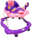 NOVOKIDS Premergator reglabil in 3 trepte NOVOKIDS Baby C, cu melodii, roti silentioase din silicon, Ratusca, Pliabil, Mov (NKBBCPURPLEDUCK)