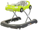 NOVOKIDS Premergator Reglabil in 3 Trepte NOVOKIDS Super Car , roti silentioase, Masinuta, Pliabil, 8 Roti, Cu Melodii si lumini, Cu Volan, Verde (NKSUPERCARPREMGREEN)