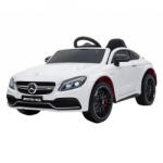 NOVOKIDS Masinuta Electrica cu acumulator pentru copii NOVOKIDS Mercedes C63S AMG Coupe, Cu telecomanda, Roti din Cauciuc EVA, 3-8 ani , Usi cu deschidere , Baterie12V, 2 Viteze, Lungime 116 cm, 2 motoare , Al