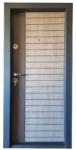 NOVO DOORS Usa metalica de apartament cu izolatie si vizor Novo Doors First Class NDFC19, Deschidere Stanga Dreapta, Dimensiune 200X88 cm, Tabla 12 mm, Kit complet, Gri antracit cu gri deschis (NDFC19)