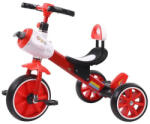 NOVOKIDS Tricicleta cu pedale NOVOKIDS Plane Trike, Cu melodii si lumini, Max 30 kg, Roti din spuma cauciucata, Cadru metalic, Model avion, Rosu (NKPLNETRIKERED)