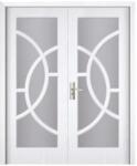Novo Doors Usa Dubla de Interior din MDF Novo Doors ND220, Geam Sablat, Cadru din Lemn Masiv, KIT COMPLET, Toc , Manere si balamale incluse (ND220) - shopxl