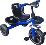 NOVOKIDS Tricicleta cu pedale NOVOKIDS Falcon Trike, Cu melodii si lumini, Max 30 kg, Roti din spuma cauciucata EVA, Cadru metalic, Model motocicleta, Albastru (NKFLCNTRIKEBLUE)