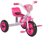 NOVOKIDS Tricicleta cu pedale NOVOKIDS Felix Trike , Cu melodii si lumini, Max 20 kg, Suspensie spate, Roti din cauciuc EVA, Cadru metalic, Roz (NKTRIKFLXPINK)