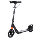 NOVOKIDS Trotineta din aluminiu cu frana pe disc NOVOKIDS Plexus EVO PRO, Maxim 100 kg, Frana si suspensie duble, Diametru roata 200 mm, Negru (NKPLXSEVO2001BLACK) Trotineta
