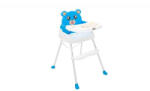 NOVOKIDS Scaun de masa 3 in 1 pentru copii si bebe NOVOKIDS Teddy Bear , transformabil in scaunel copii, functie inaltator scaun, 2 trepte de inaltime, sezut comfortabil, masuta detasabila, model Ursulet, Alba Scaun de masa bebelusi, inaltator