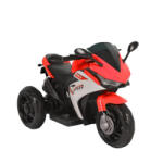 NOVOKIDS Motocicleta Electrica cu Acumulator Pentru Copii NOVOKIDS Speed Hurricane R3, 2-6 ani, Max 30 kg, Cu Sunete si Lumini LED, Trotineta Electrica, 3 Roti, Mers cu spatele, Rosu (NKHRCMOTORED)