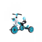 NOVOKIDS Tricicleta cu pedale NOVOKIDS Plane Trike, Cu melodii si lumini, Max 30 kg, Roti din spuma cauciucata, Cadru metalic, Model avion, Turquoise (NKPLNETRIKETURQ)
