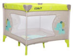 NOVOKIDS Tarc de joaca portabil pentru interior si exterior NOVOKIDS Little Giant , Pliabil, Dimensiuni 93X93X77 cm, Inaltime 77 cm, Geanta transport si saltea incluse, Model Elefant, Galben (NKGINTYLW)