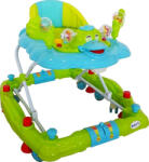 BabyCare Premergator cu sistem de balansare Baby Care H914 , Roti silentioase din silicon, Cu melodii, Ratusca, Pliabil, Verde Turquoise (BBCH914TURQ)