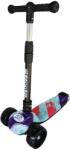 NOVOKIDS Trotineta copii cu roti luminoase din silicon NOVOKIDS Mini Scooter 8150, Cu melodii si lumini, 3 roti, Pliabila, Maner reglabil pe inaltime, Maxim 50 kg, Design modern, Multicolor (NKMNISC8150MULTIC) Trotineta