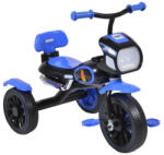 NOVOKIDS Tricicleta cu pedale NOVOKIDS Eagle Trike , Cu melodii si lumini, Carena, Max 25 kg, Roti din cauciuc EVA, Cadru metalic, Far luminos, Albastru (NKEAGTRBLUE)