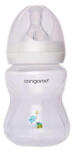 NOVOKIDS Biberon cu capac Cangaroo Birdy Blu, 0 luni+, 180 ml, 6 masuri, sistem anti colici, tetina lapte, Albastru (NKBRDBLUBIB180)