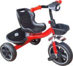 NOVOKIDS Tricicleta cu pedale NOVOKIDS Falcon Trike, Cu melodii si lumini, Max 30 kg, Roti din spuma cauciucata EVA, Cadru metalic, Model motocicleta, Rosu (NKFLCNTRIKERED)