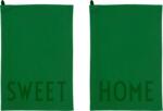 Design Letters Lavete mari de bucătărie Favourite Sweet Home verzi 2 buc (10503001GREENHOME)