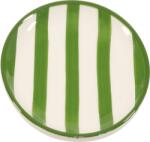 Zafferano Farfurie mică Lido Righe cu dungă 13 cm verde (RIG0305)