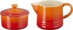Le Creuset Vas pentru lapte și zaharniță Signature portocaliu aprins 2 el (89331000900003)