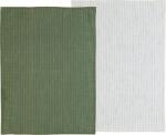 Södahl Lavete mari de bucătărie Line 50 x 70 cm măslinie și albă 2 buc (25096)