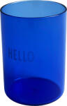Design Letters Pahar Favourite HELLO albastru cobalt (10106000BLUEHELLO) Pahar