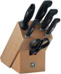 ZWILLING Bloc cu 4 cuțite Four Star cu dispozitiv de ascuțire și foarfecă (35066-000-0)