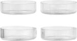 Ferm Living Castronașe Ripple străvezii 4 buc (1104266335) Castron