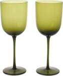 Ferm Living Pahare cu picior pentru vin roșu Host mușchi verde 2 buc (1104267626) Pahar