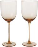 Ferm Living Pahare cu picior pentru vin alb Host roz deschis 2 buc (1104267628) Pahar