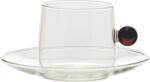 Zafferano Ceașcă pentru ceai Bilia 220 ml chihlimbarie cu farfurioară (BA00704)