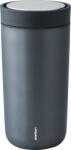 Stelton Cană termică To-Go Click 400 ml albastru metalic din oțel dublu (685-18)