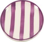 Zafferano Farfurie mică Lido Righe cu dungă 13 cm violet de ametist (RIG0306)