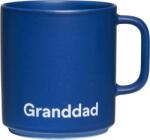 Design Letters Cană cu mâner Favourite Granddad albastru-închis (10101008MBGRANDDAD)