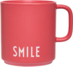 Design Letters Cană cu mâner Favourite Smile roșie (10101008ROSESMILE)