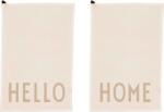 Design Letters Lavete mari de bucătărie Favourite Hello Home crem 2 buc (10503001OFFWTHOME)
