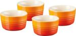 Le Creuset Forme mici pentru copt și servire Le Creuset 8 cm portocaliu aprins 4 buc (79109100900000) Castron