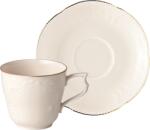 Rosenthal Ceașcă pentru cafea Sanssouci Elf Gold 210 ml cu farfurioară (20480 608648 14742 + 20480 608648 14741)