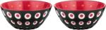 Guzzini Castronașe pentru gustări Le Murrine 12, 5 cm negru-roșu 2 buc (279412146) Castron