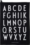Design Letters Lavete mari de bucătărie AJ 40 x 60 cm alb cu negru 2 buc (10503000BLACK)