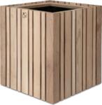 SQUARELY Самонаторяваща се саксия за цветя GrowMORE естествен дъб (106-6A3)