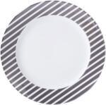 Ćmielów Design Studio Farfurie plată Cosmopolitan Mix & Match dungi negre 26 cm (0061290X2G138)